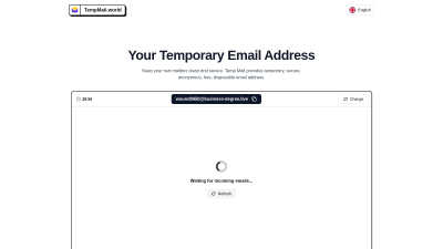 TempMail.World - AI tool for Tech Tools