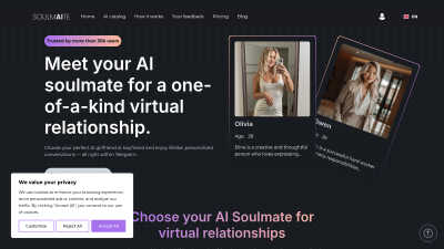 Soulmaite - AI tool for Avatars