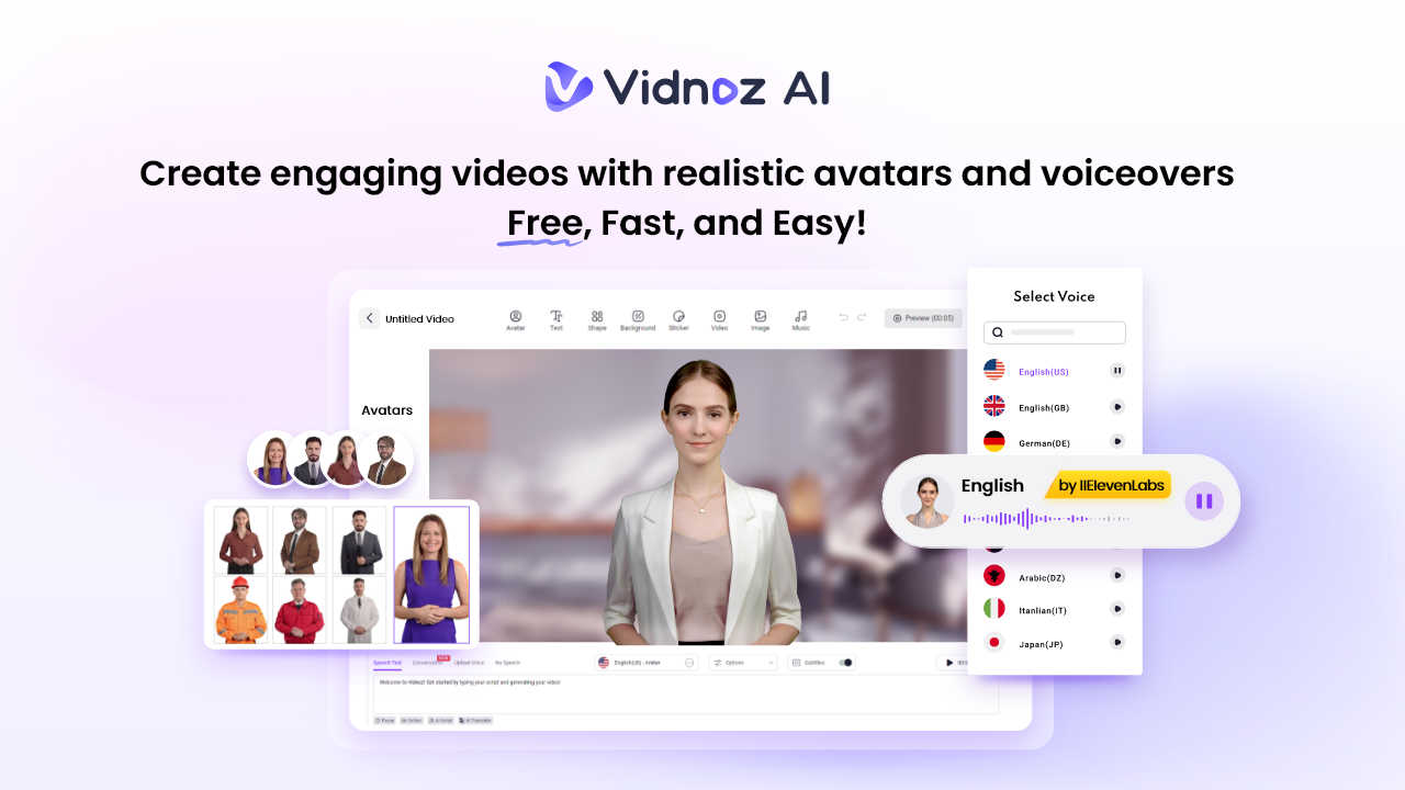 Vidnoz application interface and features