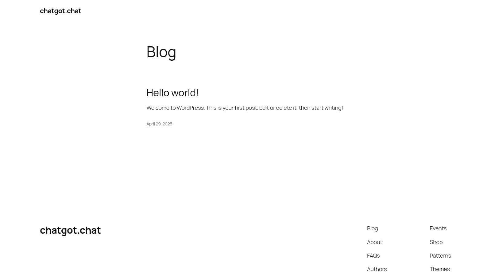 ChatGot application interface and features