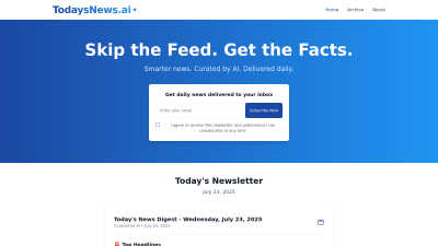 TodaysNews.ai - AI tool for Blogging & Publishing