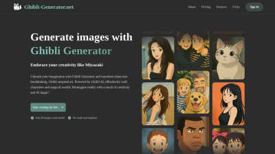 Ghibli Generator - AI tool for Content Creation