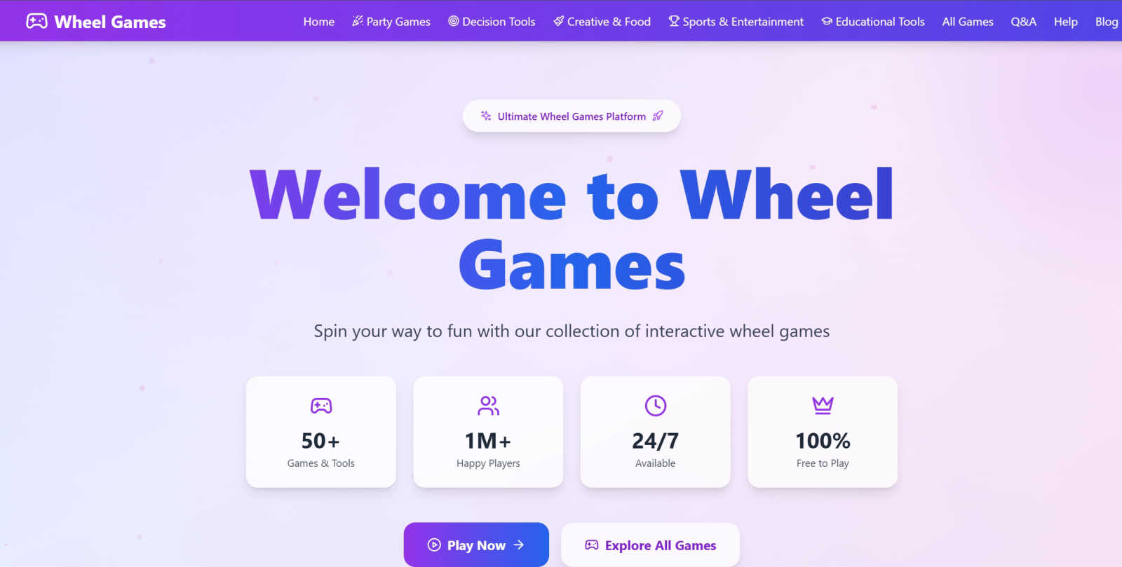 Truth or Dare wheel application interface and features
