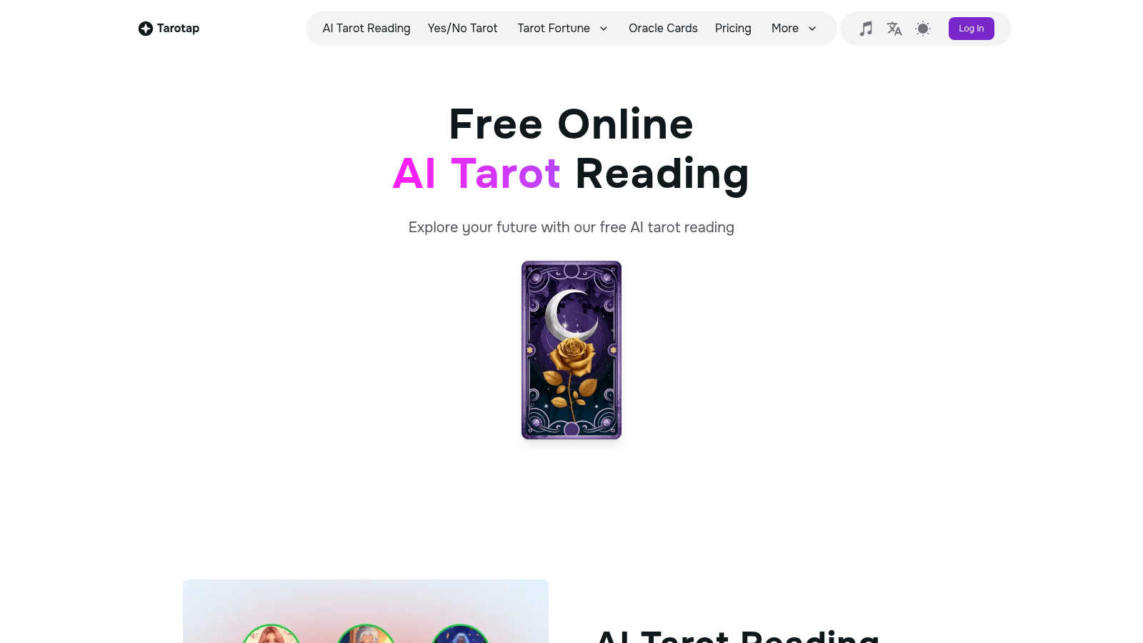 TaroTap application interface and features