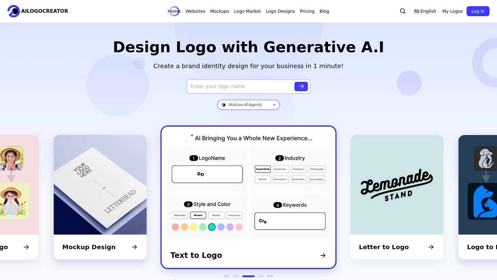Ailogocreator application interface and features