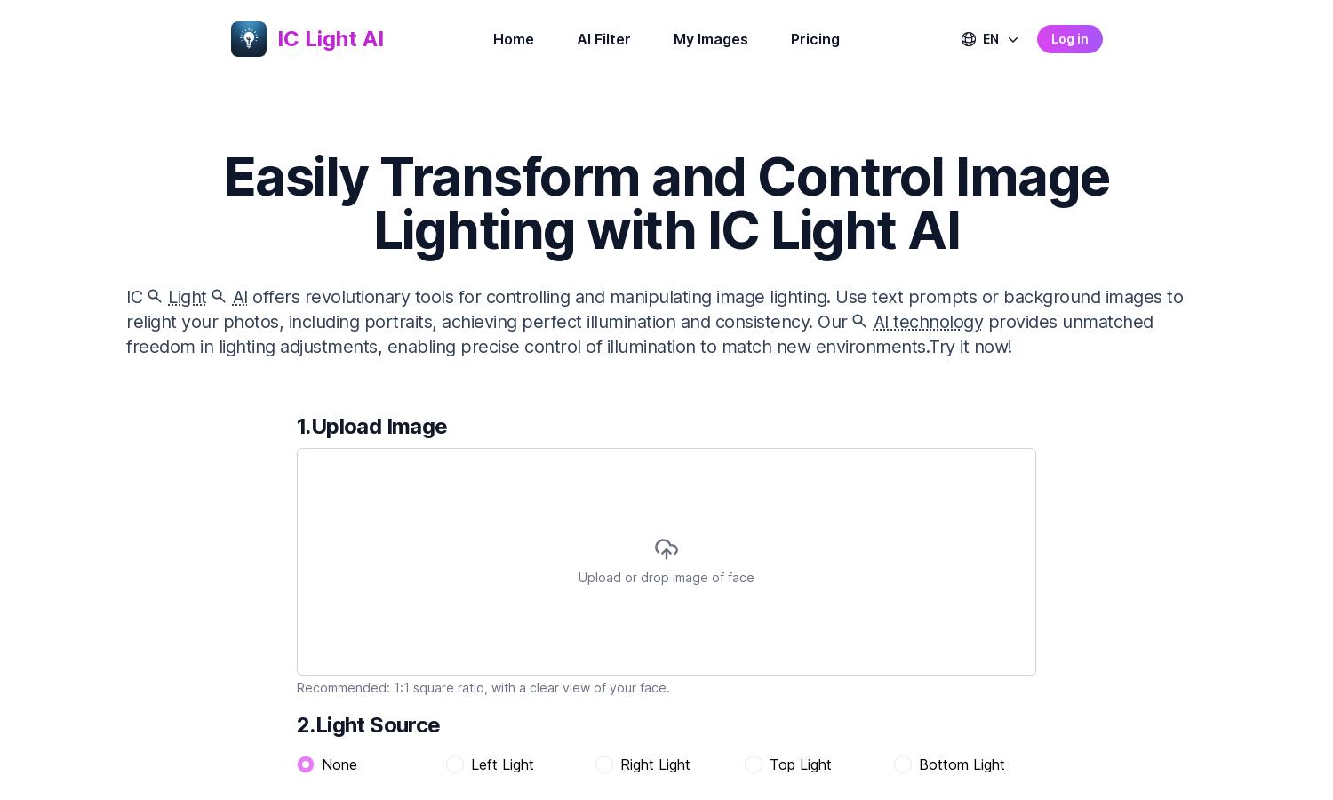 IC Light AI Website