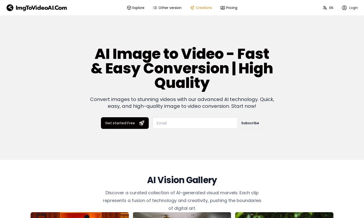 AI Image to Video Website