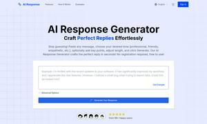 AI Response Generator Website