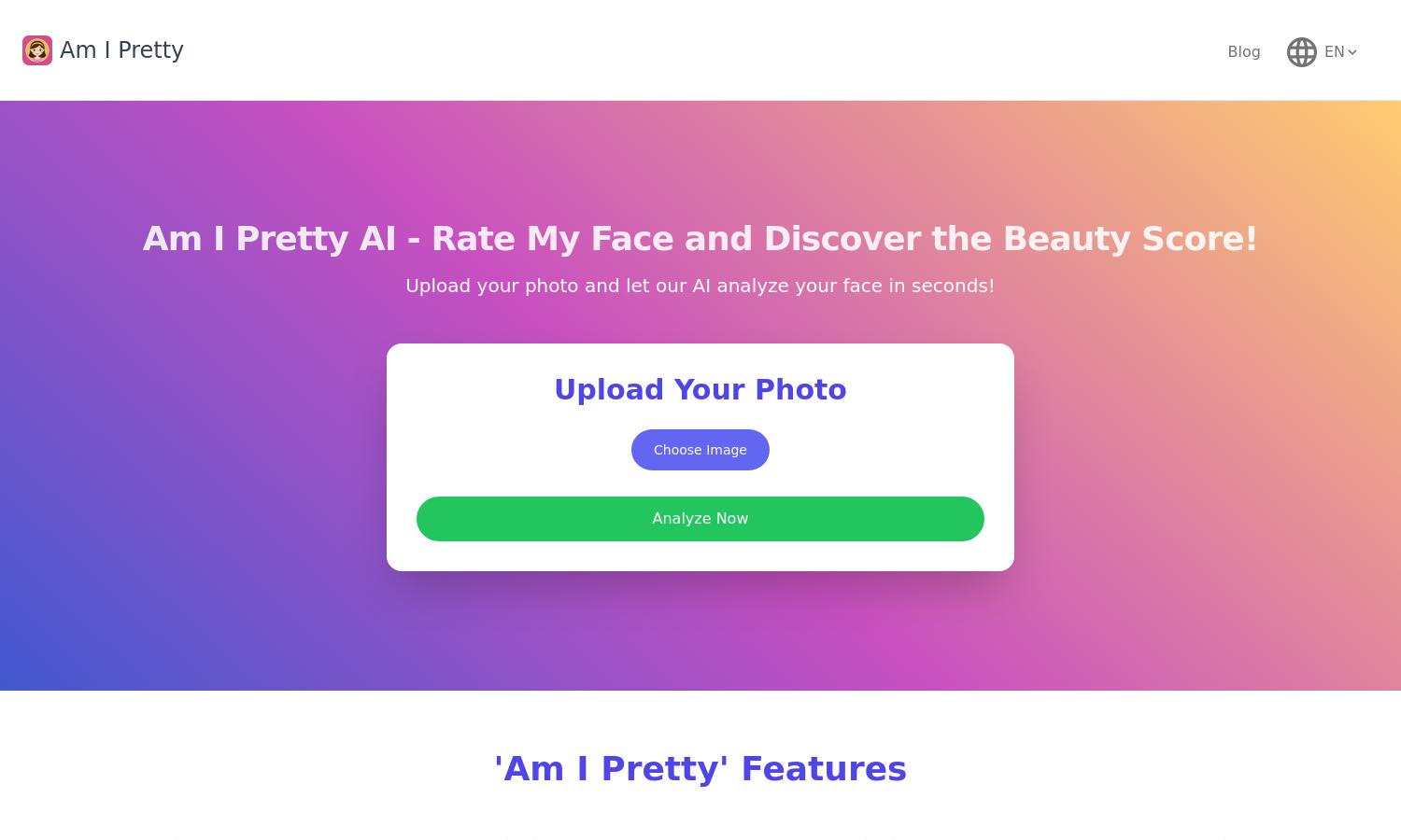 Am I Pretty AI Website