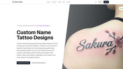 name tattoo design - AI tool for Design Tools
