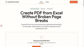 Create PDF from Excel - AI tool for Productivity & Management