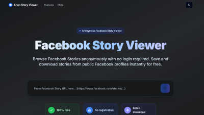 Facebook Story Viewer - AI tool for Other