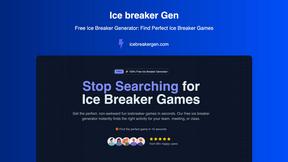 Ice Breaker Gen - AI tool for productivity