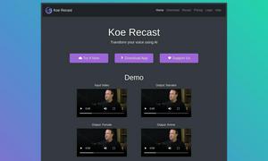 Koe Recast Website