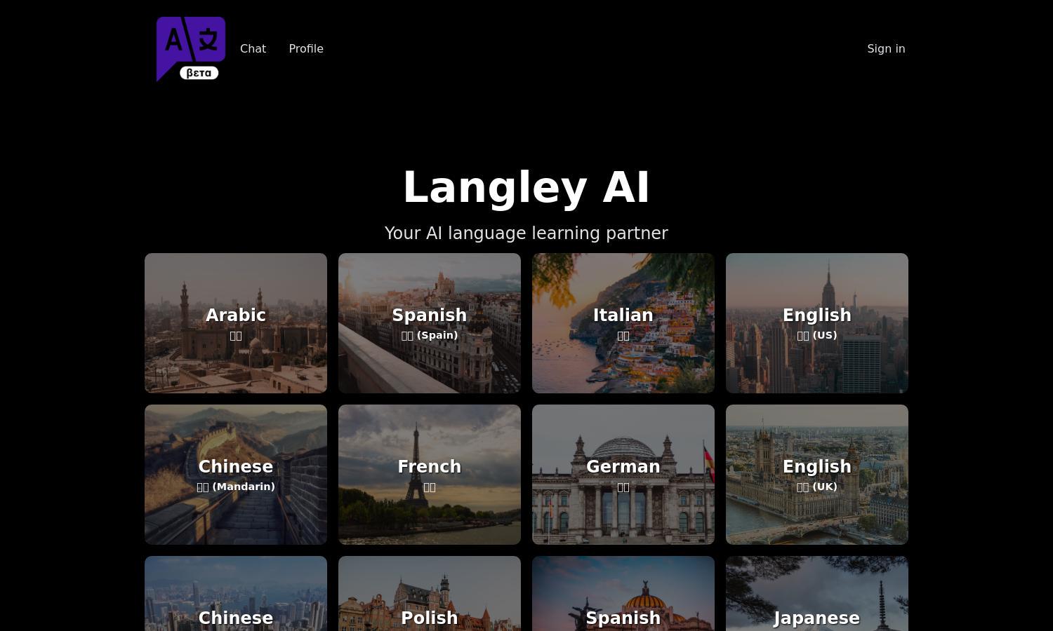 Langley AI Website