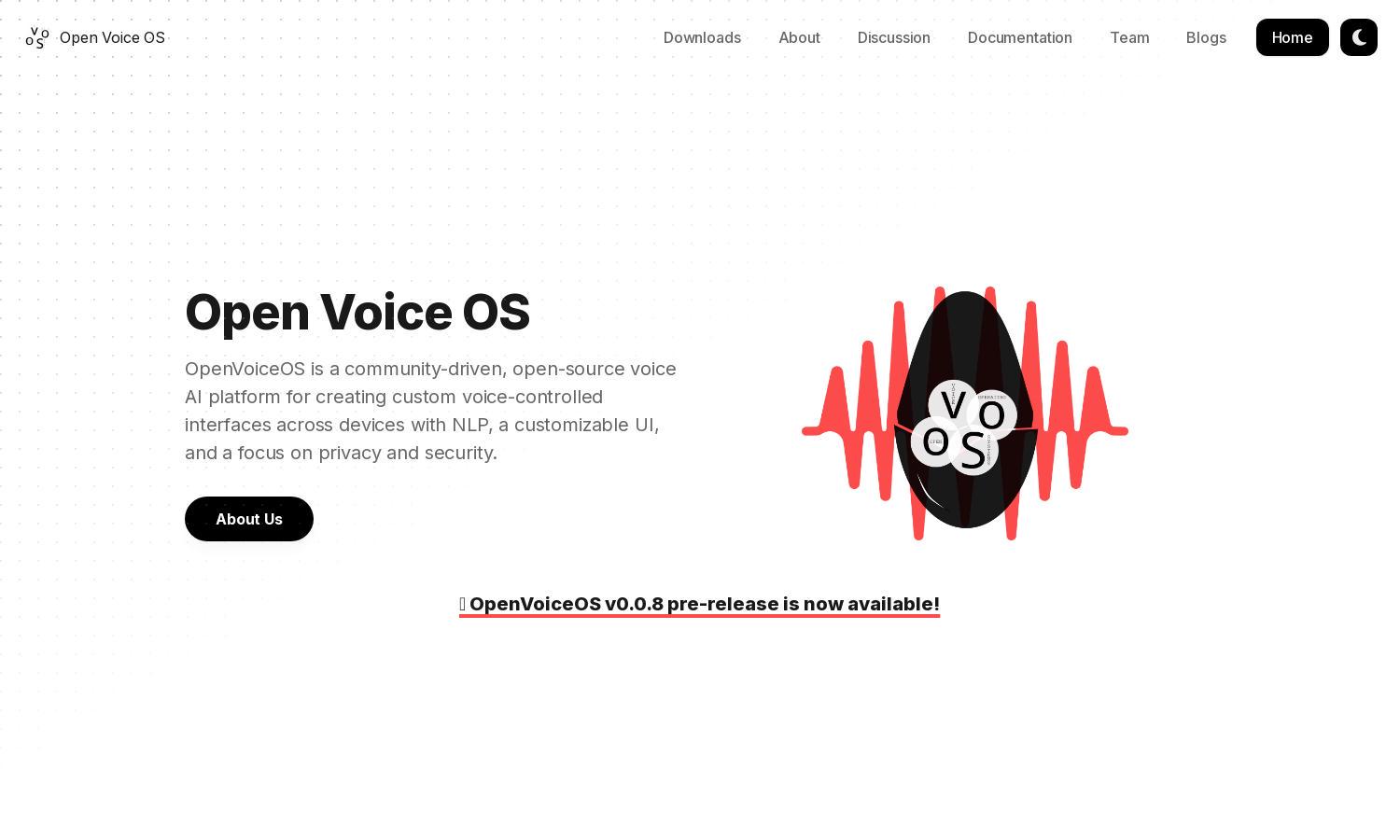 Open Voice OS Website