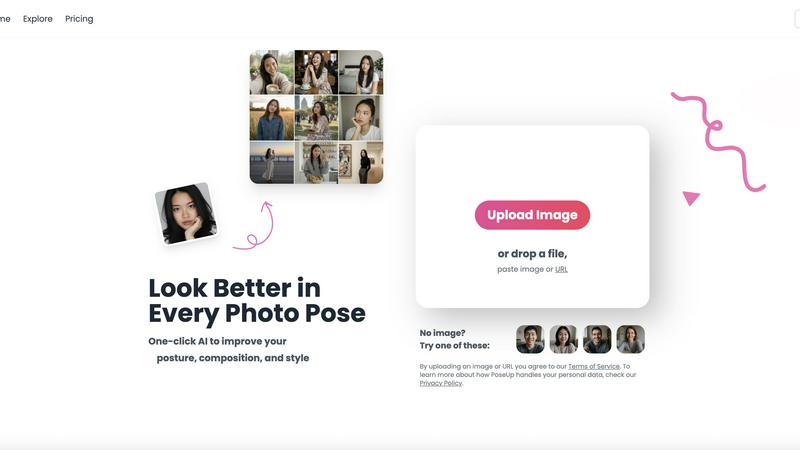 poseup application interface and features