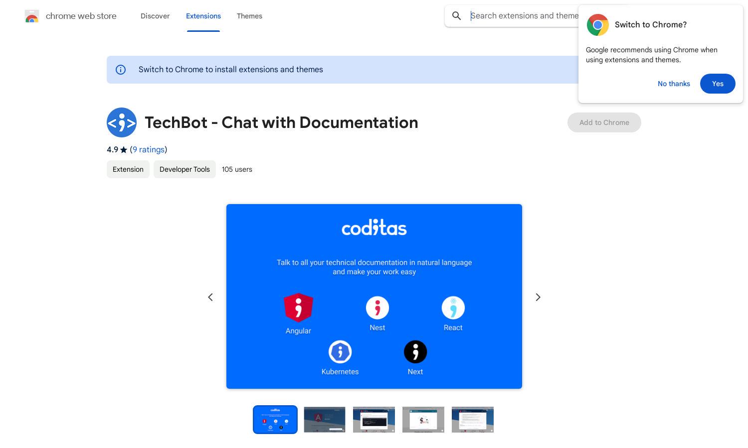 TechBot - Chat with Documentation Website