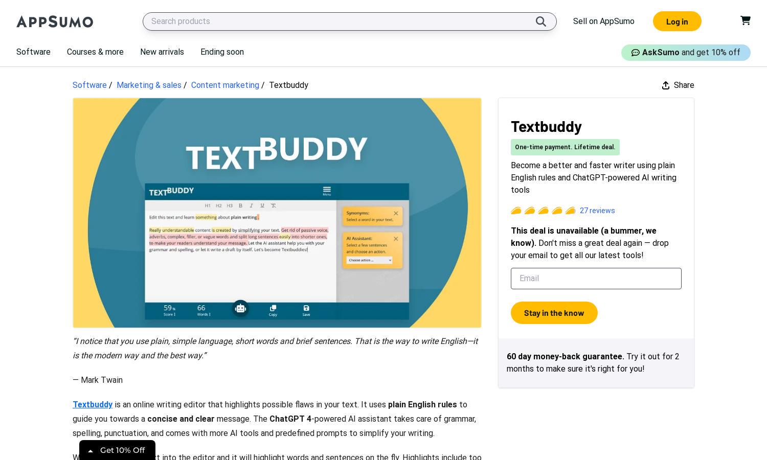 Textbuddy Website