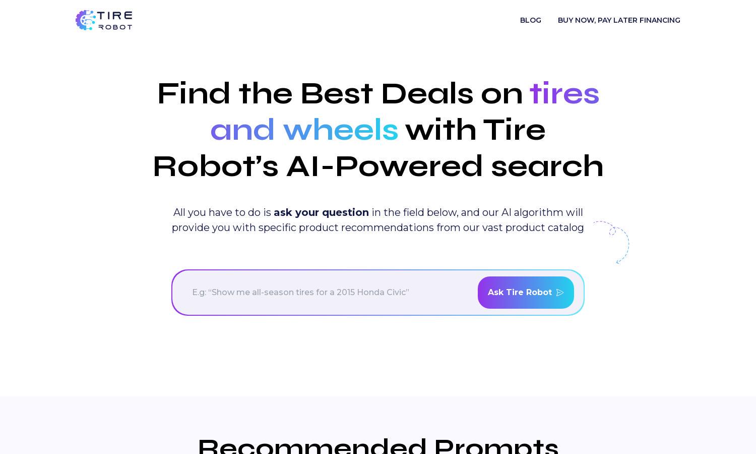 Tire Robot Website