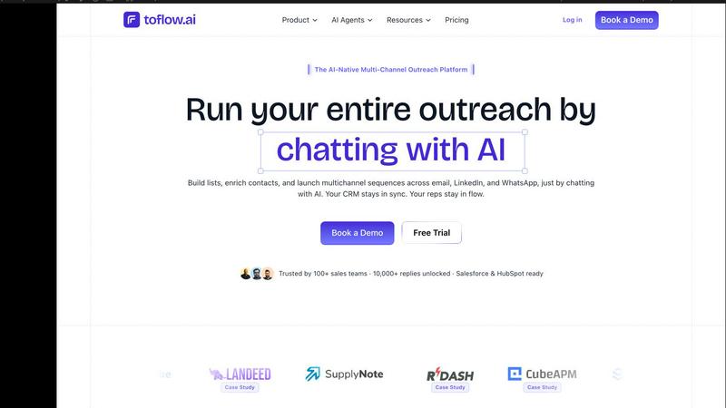 toflow.ai application interface and features