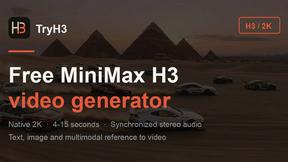 TryH3 - MiniMax H3 Video Generator - AI tool for Content Creation