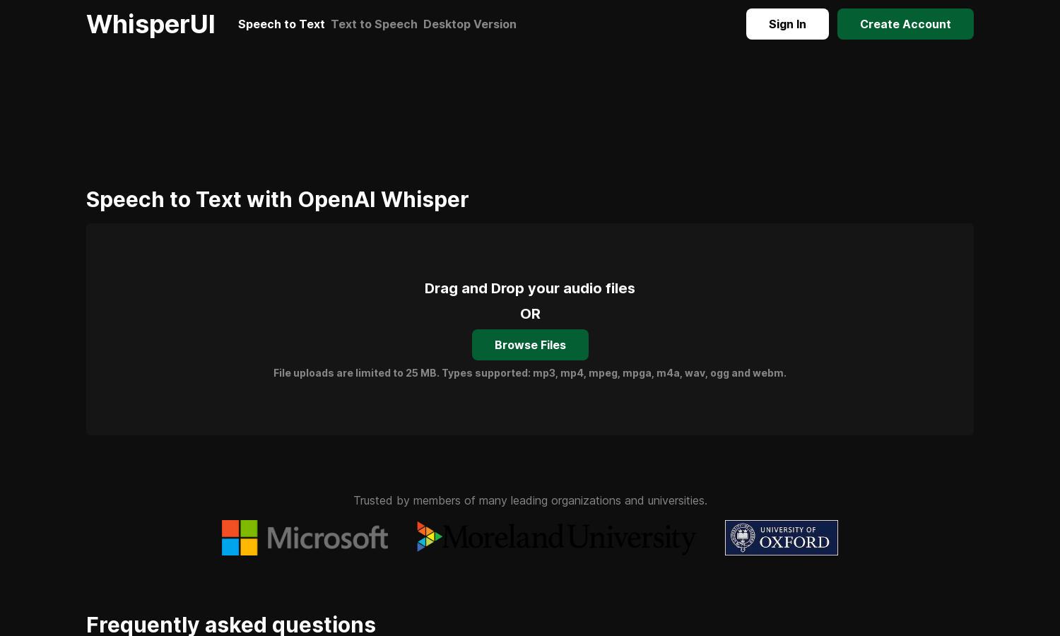 WhisperUI Website