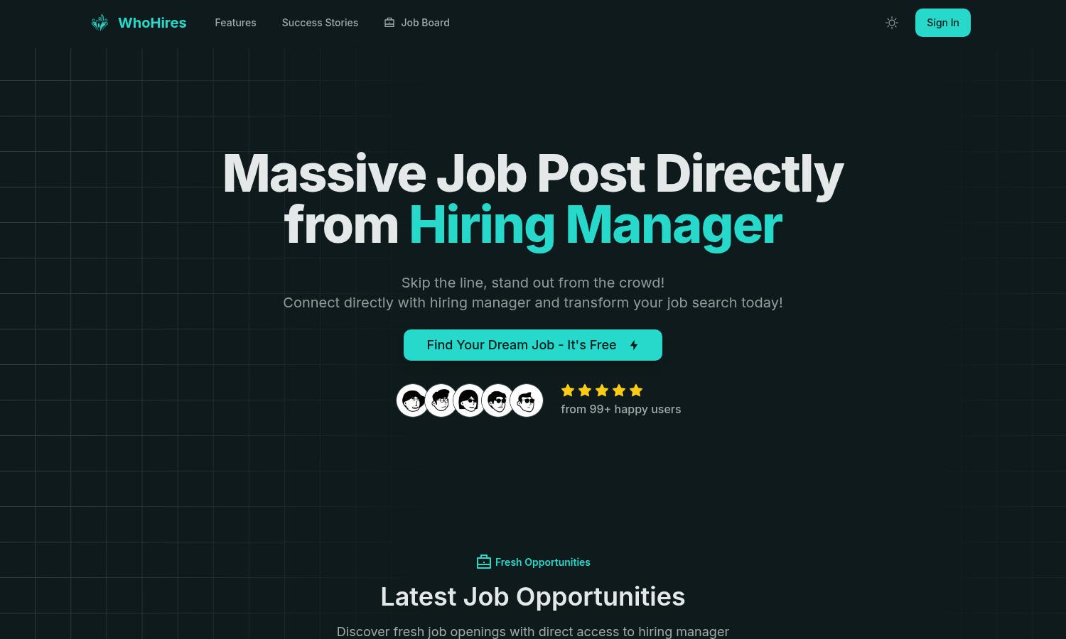 WhoHires Website