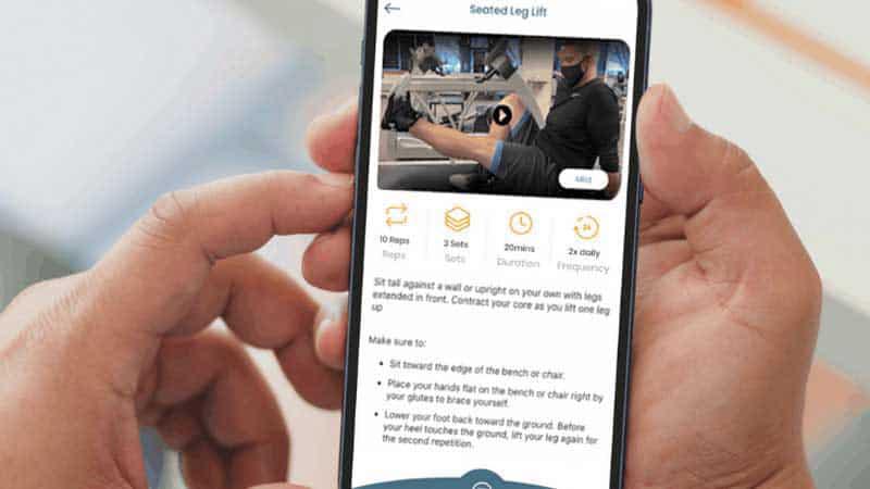 AC Health application interface and features