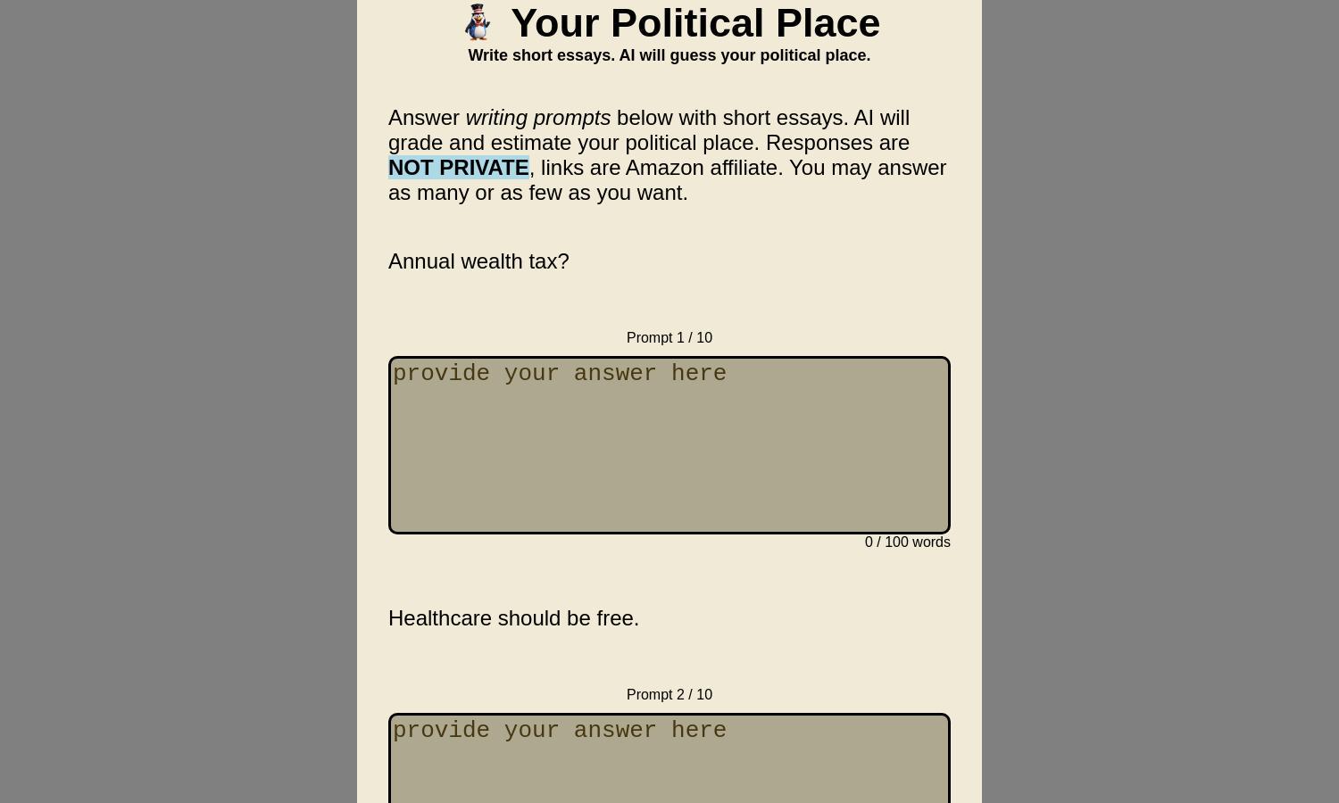 Your Political Place Website